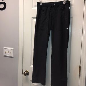 Black scrub pants